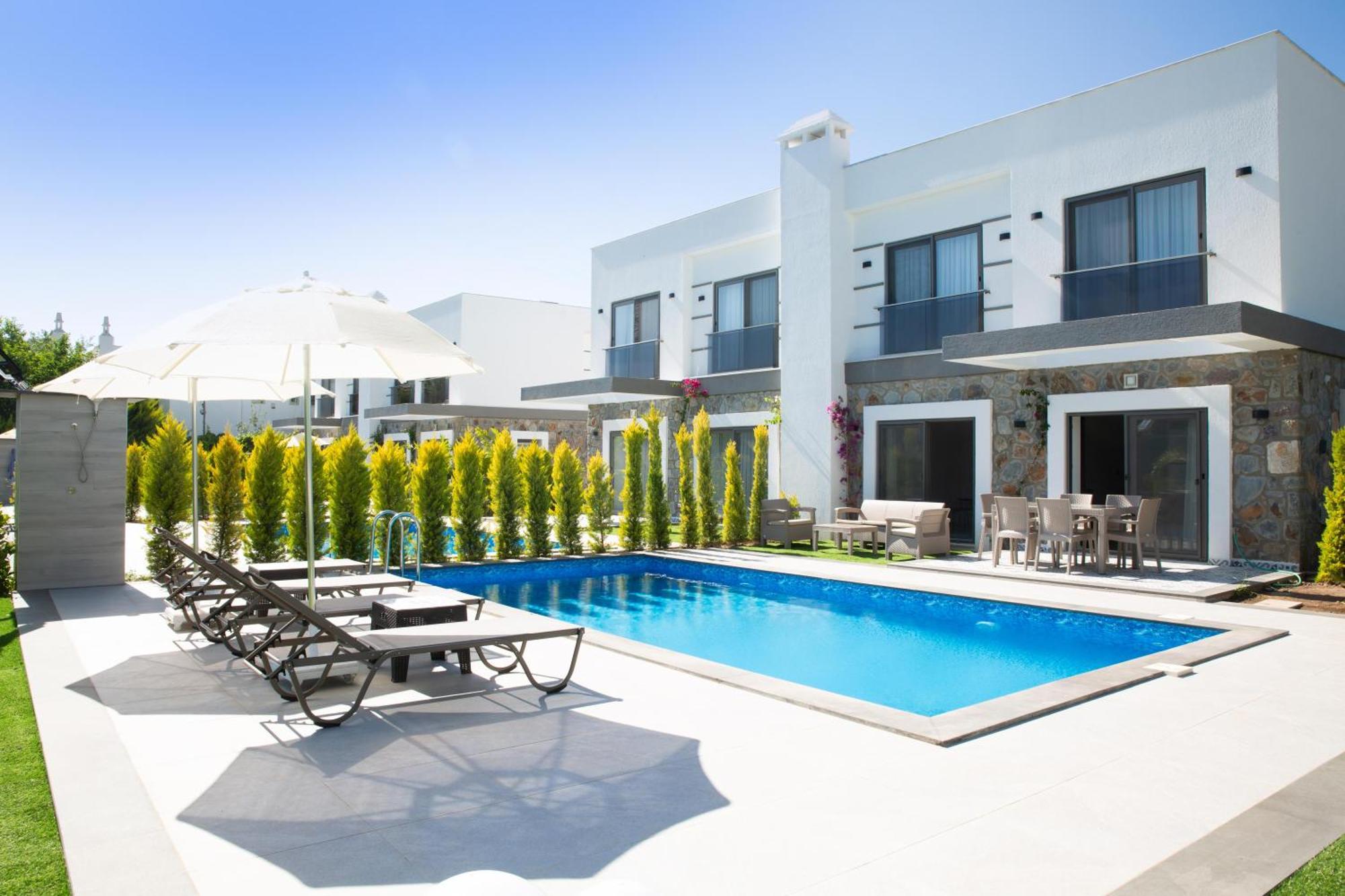 Bd4109 Two Bedroomedvilla Withpool Inbodrumyalikavak Bodrum