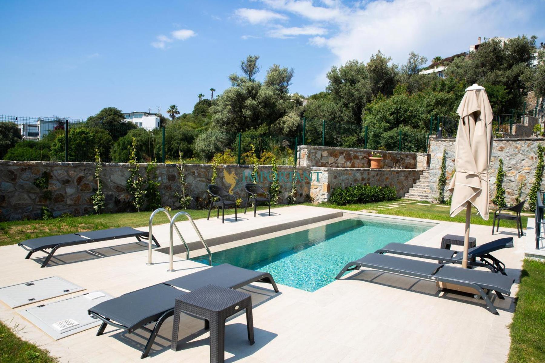 Villa Bd498- 4 With Private Pool In Gumusluk Bodrum